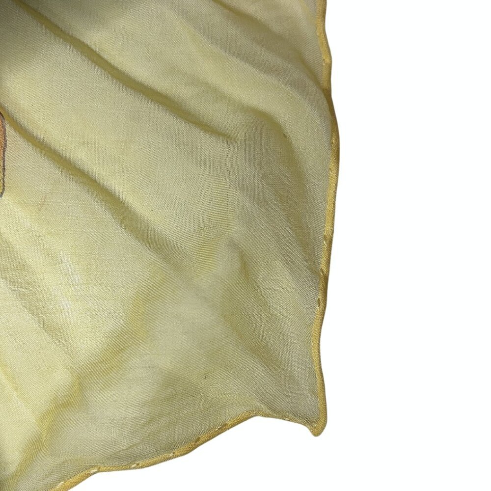 Hermès Passiflores Plissé Silk Chiffon Scarf 90cm w/ Box - Picture 7 of 10